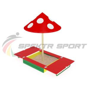 Купить Песочница с крышкой и грибком ИО 512 в Ипатове 