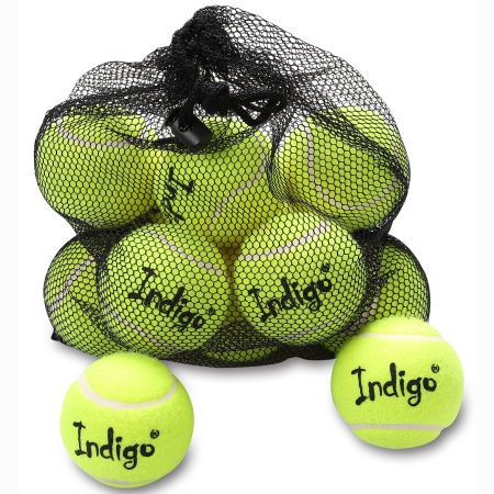 Купить Мяч для большого тенниса Indigo (12 шт в сетке) начальный уровень в Ипатове 