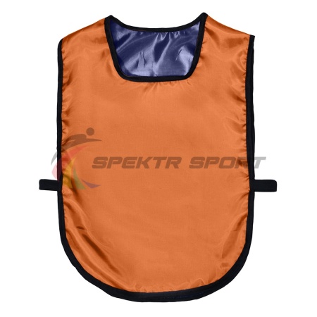 Купить Манишка футбольная двусторонняя универсальная Spektr Sport оранжево-синяя в Ипатове 